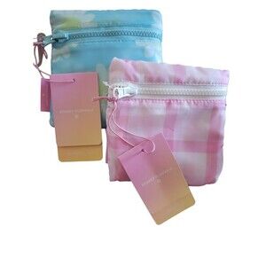 Set of 2 Stoney Clover Reusable Bags Daisy and Pink Gingham